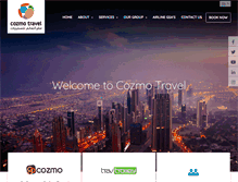Tablet Screenshot of cozmotravel.com